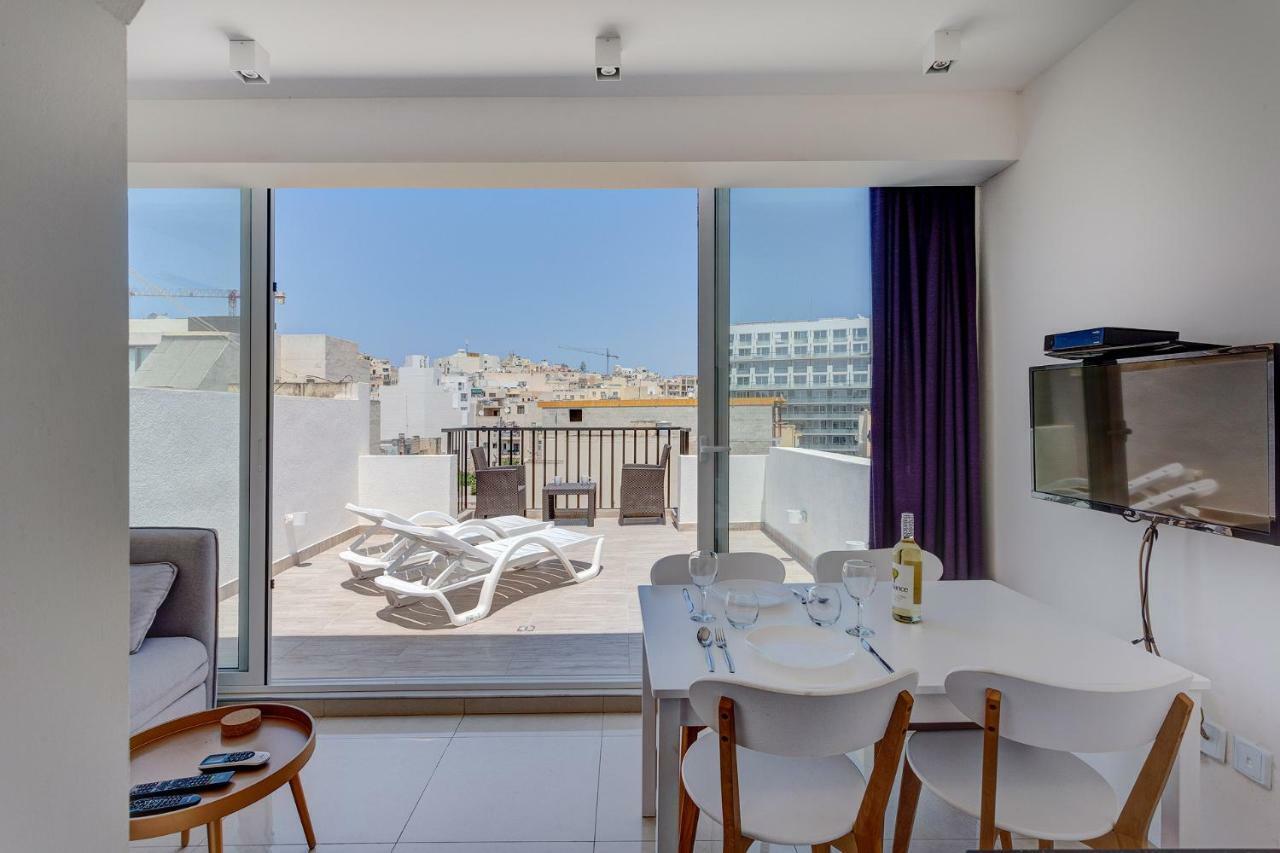 Cosy 1Br Penthouse With Terrace, Great Location Apartamento Gzira Exterior foto